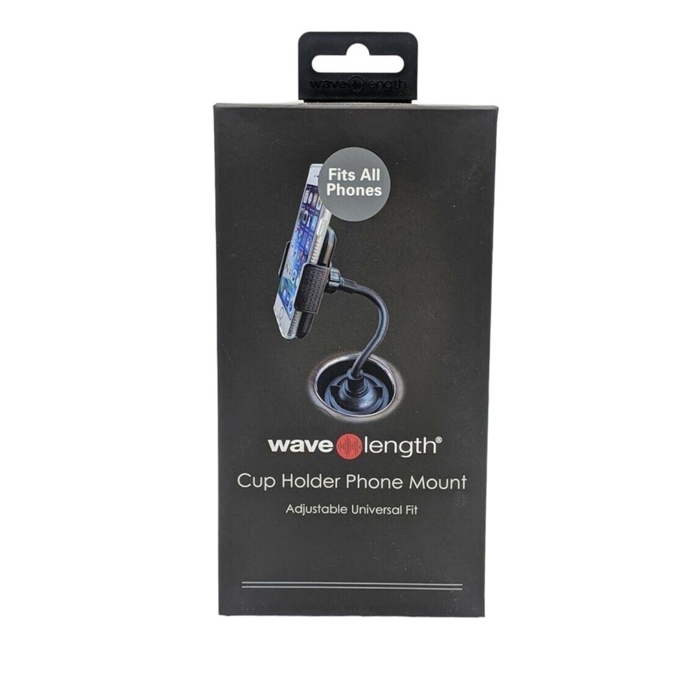 Wave Length Car Universal Adjustable Gooseneck Cup Holder Cell Phone Mount